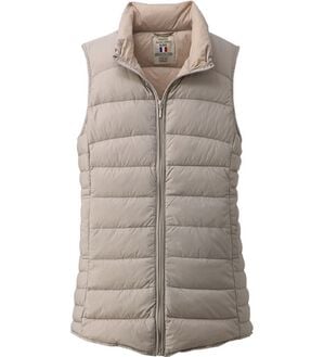 BELLUNA（ベルーナ）の「フレンチダウン使いロング丈ベスト（ベスト）」｜ライトグレー