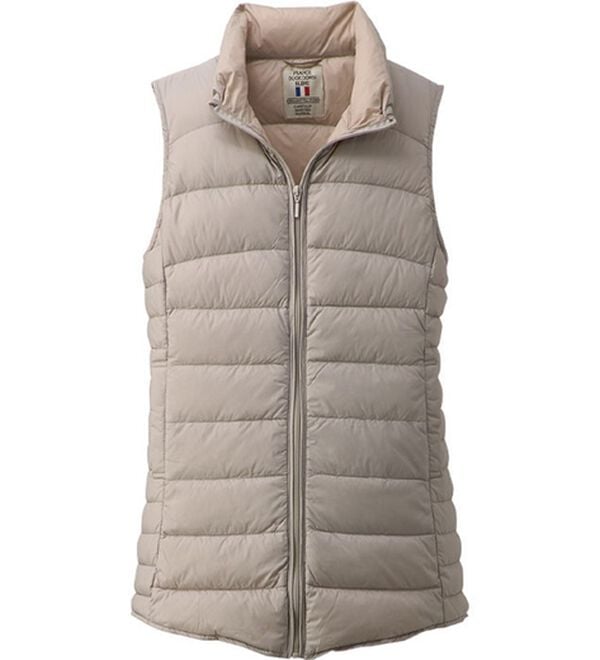 BELLUNA（ベルーナ）の「フレンチダウン使いロング丈ベスト（ベスト）」｜ライトグレー