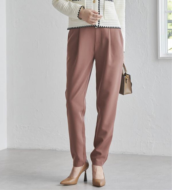 RANAN（ラナン）の「【選べる股下】美脚シルエットタックパンツ（フルレングスパンツ）」｜詳細画像