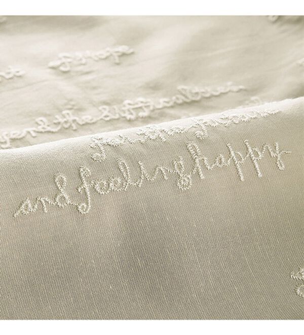 BELLUNA（ベルーナ）の「英字刺しゅうゆったりシャツブラウス（シャツ）」｜詳細画像