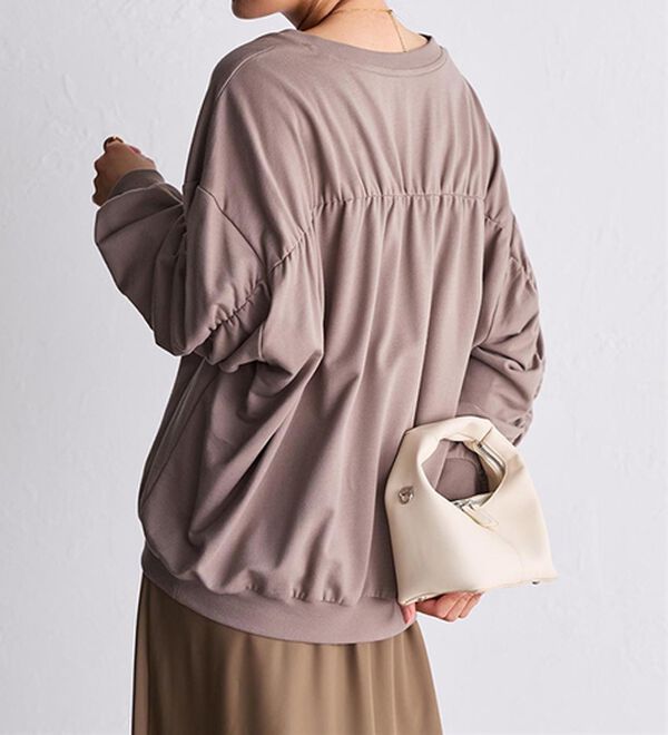 RANAN（ラナン）の「バックギャザーデザインスウェット（カットソー）」｜詳細画像