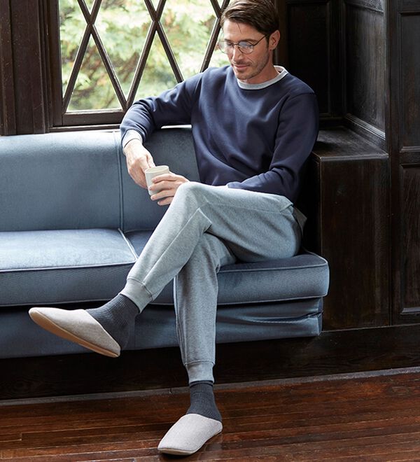 シンプル＆プラス＞裏起毛スウェット上下セット - ベルーナ【公式】