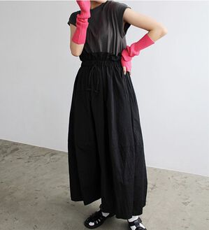 GeeRA（ジーラ）の「ウエストドロストドッキングワンピース（ドッキングワンピース）」｜詳細画像