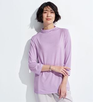 BELLUNA（ベルーナ）の「なめらかテンセル（ＴＭ）繊維ボトルネックプルオーバー（カットソー）」｜サクラ