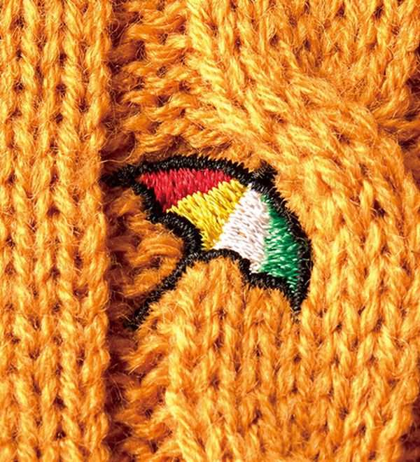 「＜アーノルド　パーマー＞ワンポイントケーブルニット（メンズニット・セーター）」｜詳細画像