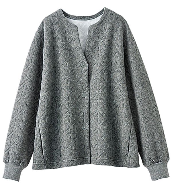 BELLUNA（ベルーナ）の「幾何柄ジャカード素材カーディガン（その他カーディガン）」｜詳細画像