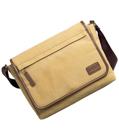 「＜クロコダイル＞洗い加工帆布ショルダーバッグ（その他メンズバッグ）」