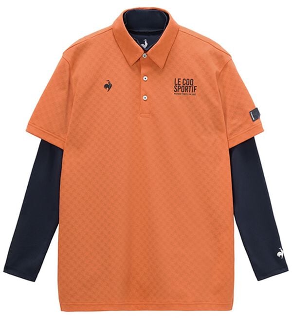 「＜ルコック＞３ＷＡＹチェックジャカード半袖シャツ＆インナーシャツ（メンズポロシャツ）」｜詳細画像