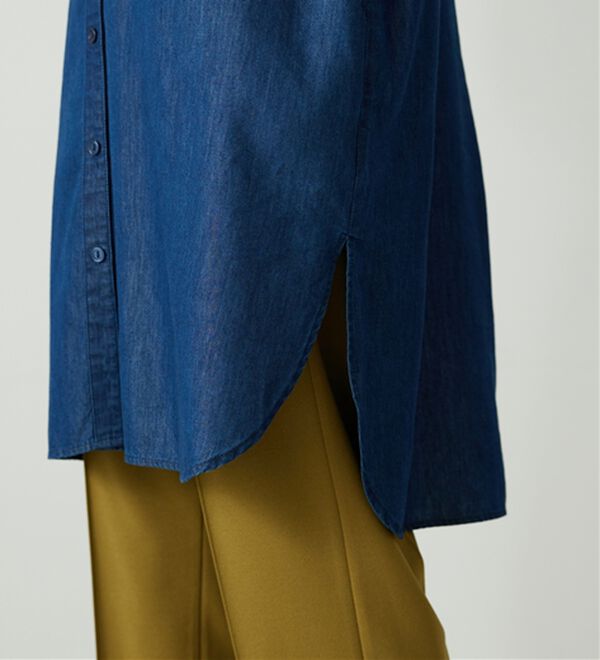 BELLUNA（ベルーナ）の「デニム素材華やか刺しゅうワンピース（その他ワンピース）」｜詳細画像