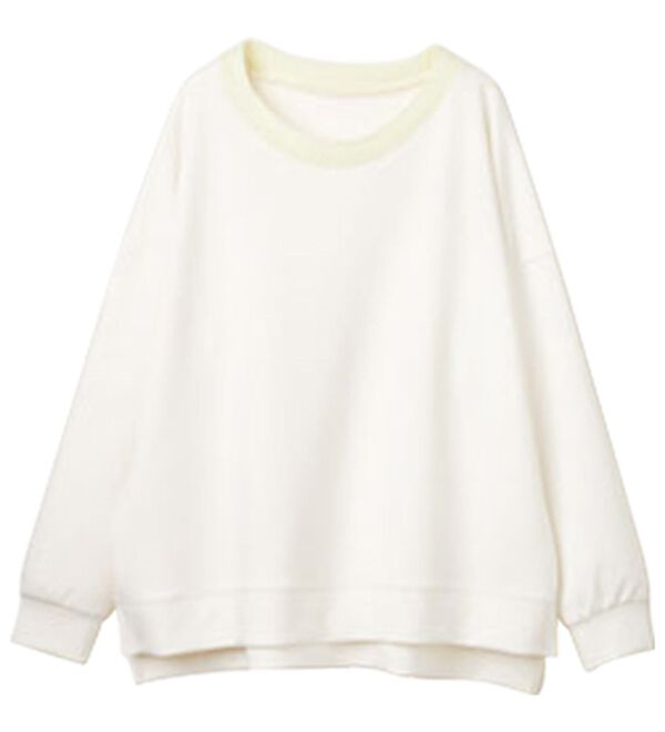 RANAN（ラナン）の「＜ＨＳ＞編立衿ポイントきれいめスウェット（カットソー）」｜詳細画像