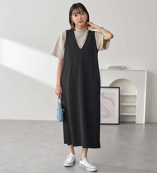 BELLUNA（ベルーナ）の「≪ＨｕｇＲｅａｍコットンＣｏｏｌ≫ひんやりハイネックプルオーバー（カットソー）」｜詳細画像