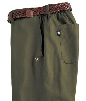 「＜アーノルド　パーマー＞リネンブレンドイージーパンツ（メンズイージーパンツ）」｜グリーン