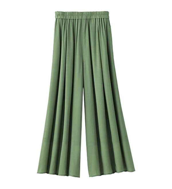 BELLUNA（ベルーナ）の「スラブ素材ポケット付ワイドパンツ（ワイドパンツ・ガウチョ）」｜詳細画像