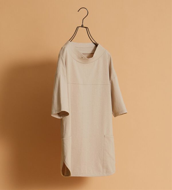 BELLUNA（ベルーナ）の「抗菌防臭綿１００％切替デザインプルオーバー（カットソー）」｜詳細画像