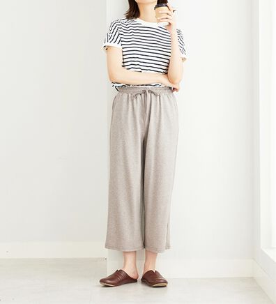 BELLUNA（ベルーナ）の「ゆったり快適！麻入りワイドパンツ（ワイドパンツ・ガウチョ）」