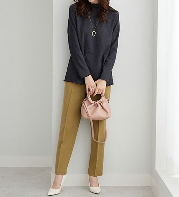 BELLUNA（ベルーナ）の「ジャカード素材メローデザインプルオーバー（カットソー）」｜詳細画像