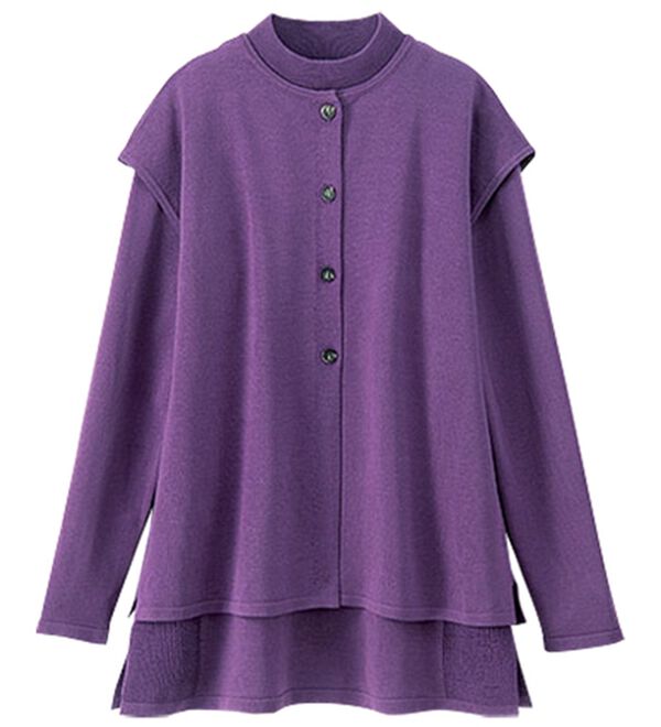 BELLUNA（ベルーナ）の「前後２ｗａｙベスト付ニットアンサンブル（アンサンブル）」｜詳細画像