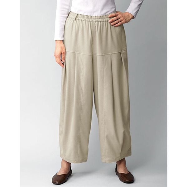 BELLUNA（ベルーナ）の「切替タックデザインバルーンパンツ（フルレングスパンツ）」｜ベージュ