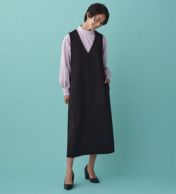 BELLUNA（ベルーナ）の「＜ＳＯＬＯＴＥＸ（Ｒ）＞ストレッチハイネックブラウス（ブラウス）」｜詳細画像