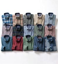 「着心地快適ストレッチネルシャツ（メンズシャツ）」