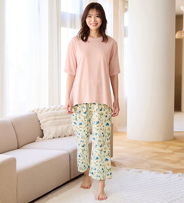 LAVIENNE（ラヴィエンヌ）の「【寝苦しさにさよなら】風がス～っと肌さら！涼しいメッシュ使いパジャマ（パジャマ・ルームウェア）」｜詳細画像