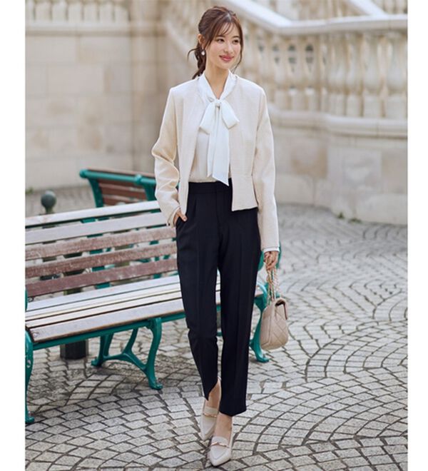 GeeRA（ジーラ）の「【入卒式/セレモニー】ツイード着回し５点セットスーツ　２ジャケット＆パンツ＆ワンピ（その他スーツ）」｜詳細画像