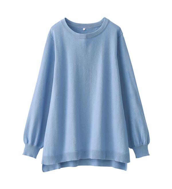 BELLUNA（ベルーナ）の「パフ袖デザインニットプルオーバー（ニット・セーター）」｜詳細画像