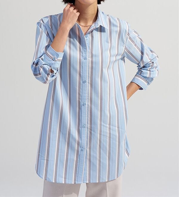 BELLUNA（ベルーナ）の「＜ＳＯＬＯＴＥＸ（Ｒ）＞ストレッチビッグシャツ（シャツ）」｜詳細画像