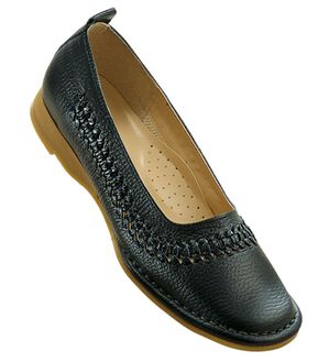 ルフラン（ルフラン）の「手編みメッシュアウトステッチパンプス（パンプス）」｜黒