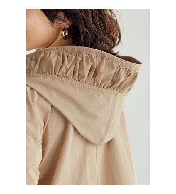 BELLUNA（ベルーナ）の「綿ナイロン素材ギャザーフードデザインジャケット（その他ジャケット）」｜詳細画像