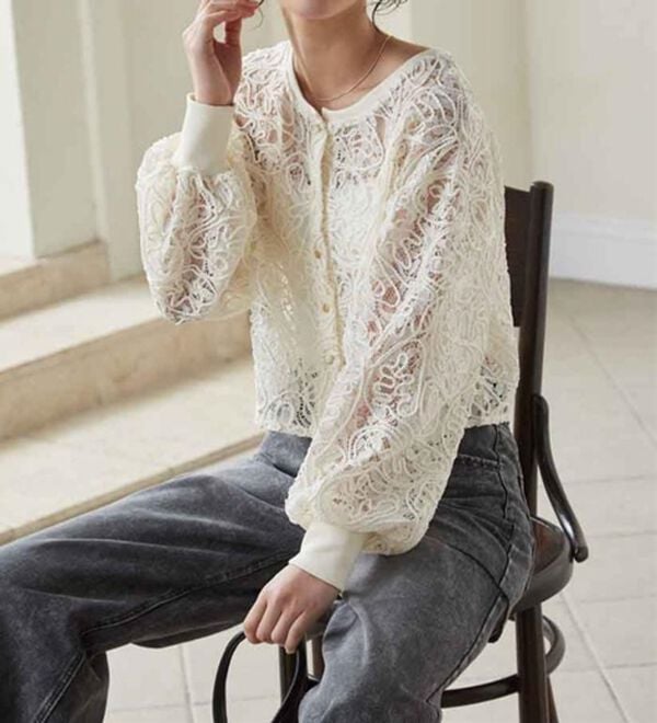 RANAN（ラナン）の「シアーレースカーディガン（その他カーディガン）」｜詳細画像