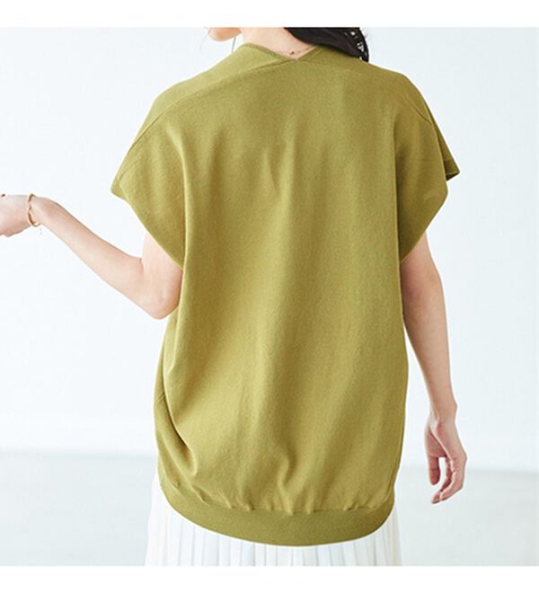 BELLUNA（ベルーナ）の「エコニットフレンチスリーブプルオーバー（ニット・セーター）」｜詳細画像