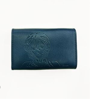 「エヴァンゲリオン本革キーケース<EVANGELION>（メンズ財布・パスケース）」｜ブルー／綾波レイ