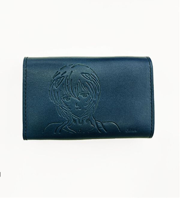 「エヴァンゲリオン本革キーケース<EVANGELION>（メンズ財布・パスケース）」｜ブルー／綾波レイ