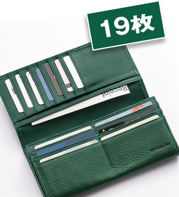 「＜ゴールデンベア＞卓越した手触りディアスキン長財布（メンズ財布・パスケース）」｜詳細画像