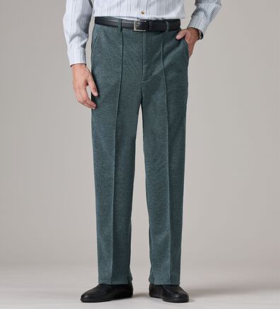 「【２本組】サイドファスナー付安心ホームパンツ（メンズフルレングスパンツ）」