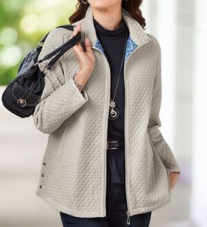 BELLUNA（ベルーナ）の「裏プリントキルト素材ジャケット（その他ジャケット）」｜詳細画像