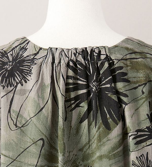 BELLUNA（ベルーナ）の「綿１００％ビンテージ調部分刺しゅう使いチュニック（チュニック）」｜詳細画像