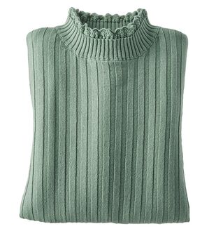 BELLUNA（ベルーナ）の「ウール入りウォッシャブルセーター（ニット・セーター）」｜ミント