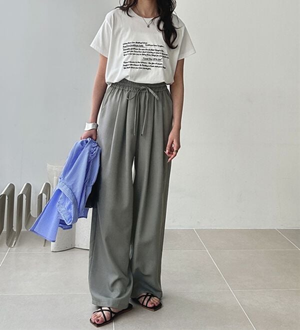 GeeRA（ジーラ）の「【体型カバー】上品なのにラクちんワイドパンツ（フルレングスパンツ）」｜詳細画像