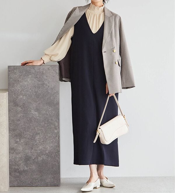 RANAN（ラナン）の「【選べる2丈】細見えが叶うジャンパースカート（ジャンパースカート）」｜詳細画像