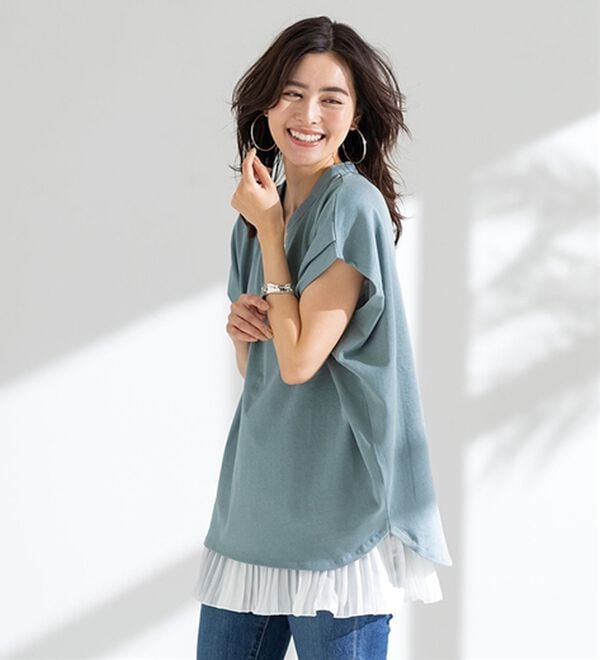 LAVIENNE（ラヴィエンヌ）の「裾魅せプリーツタンクトップ（肌着・インナーウェア）」｜詳細画像