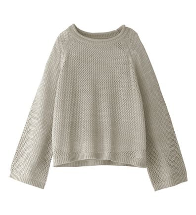 BELLUNA（ベルーナ）の「スパンコール付透かし編みニットプルオーバー（ニット・セーター）」