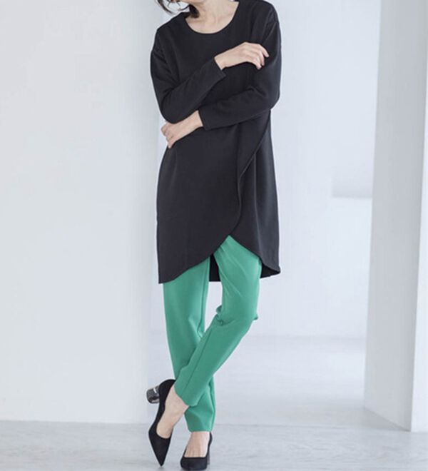 RANAN（ラナン）の「裏起毛！あったかアシメデザインチュニック（チュニック）」｜詳細画像