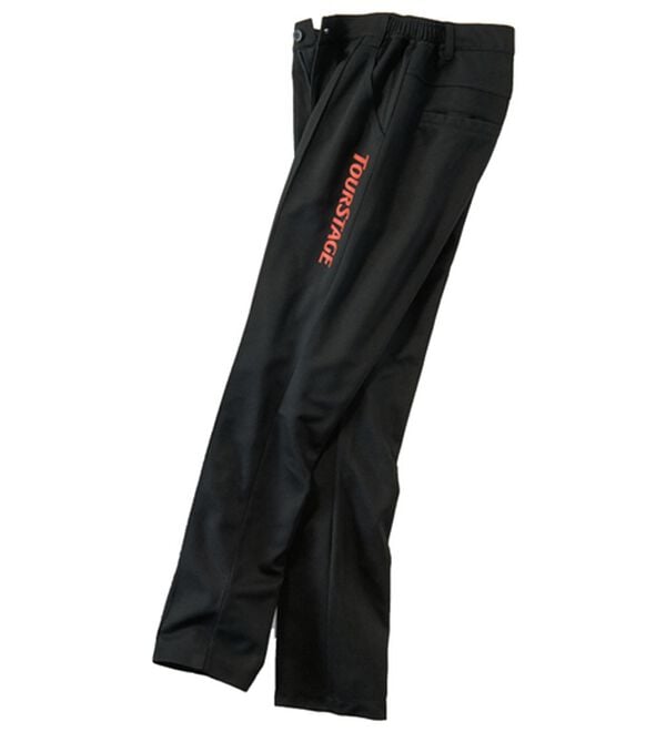 「＜ツアーステージ＞こだわりカチオンカルゼパンツ（メンズフルレングスパンツ）」｜ブラック