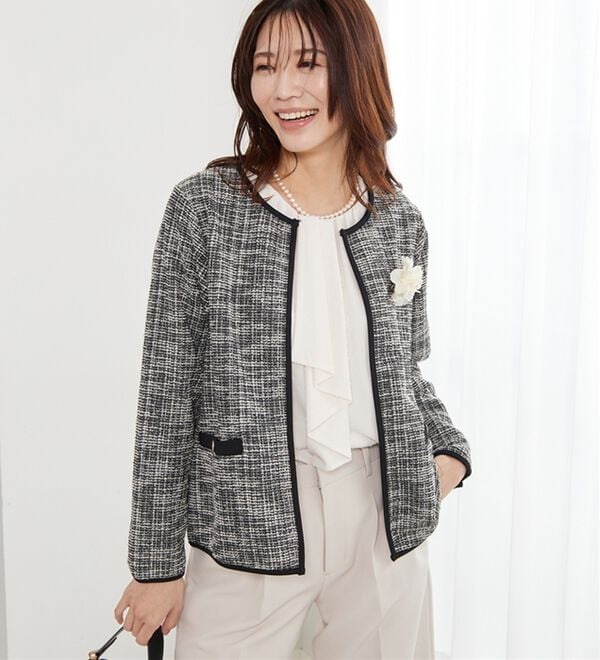 BELLUNA（ベルーナ）の「＜Ｃ／Ｓ＞ツイード調ジャケット（その他ジャケット）」｜詳細画像