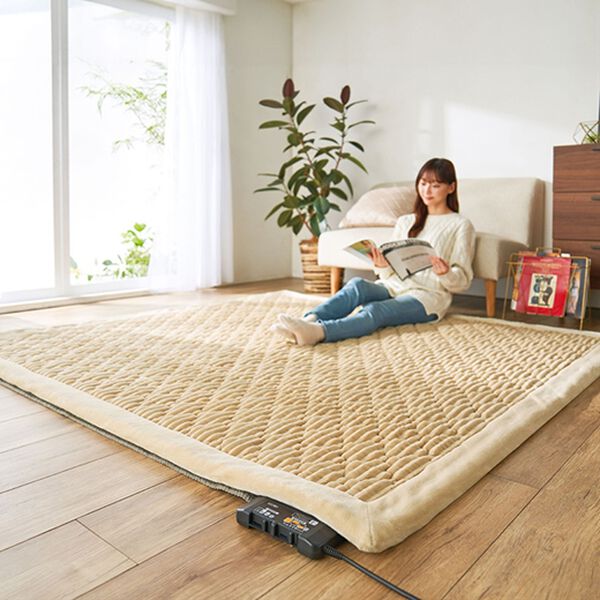 厚みが選べるホットカーペット付コーデュロイラグ - ベルーナ【公式】