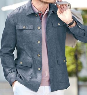 「＜アーノルド　パーマー＞リネンブレンドサマーテーラードジャケット（メンズジャケット）」｜詳細画像