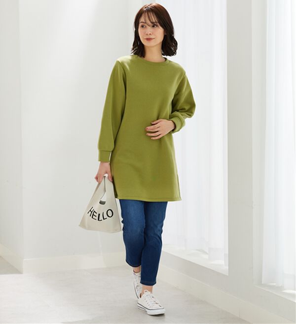 BELLUNA（ベルーナ）の「ふんわり素材軽ぽかチュニックワンピ―ス（チュニックワンピース）」｜詳細画像