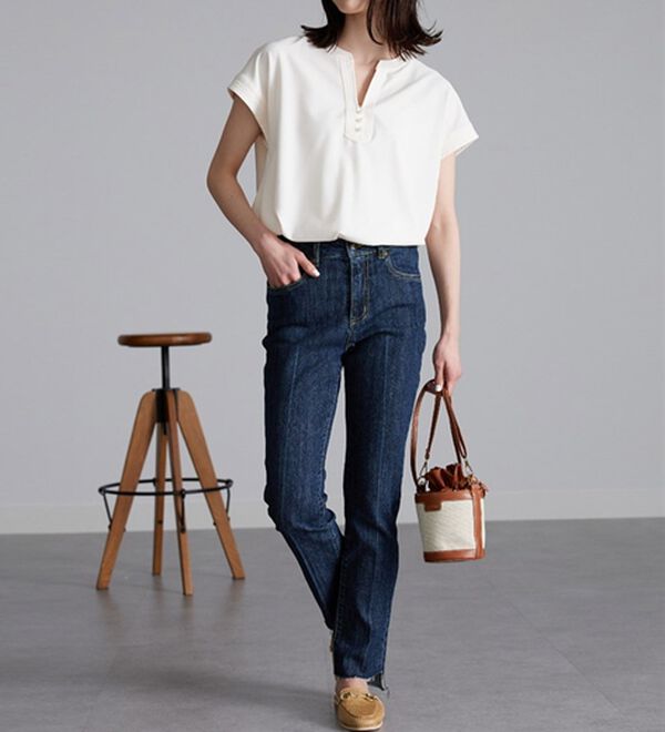 RANAN（ラナン）の「ひんやり！スキッパーブラウス（ブラウス）」｜詳細画像